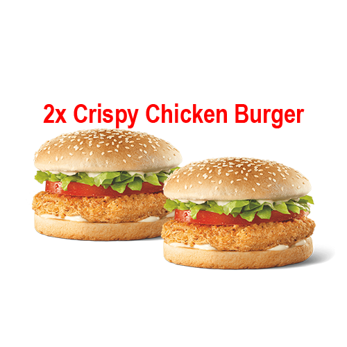 2 X Crispy Chicken Burger