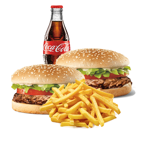Burger Doppelpack Menü