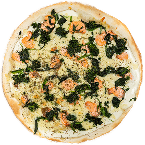 Pizza Spinat Lachs